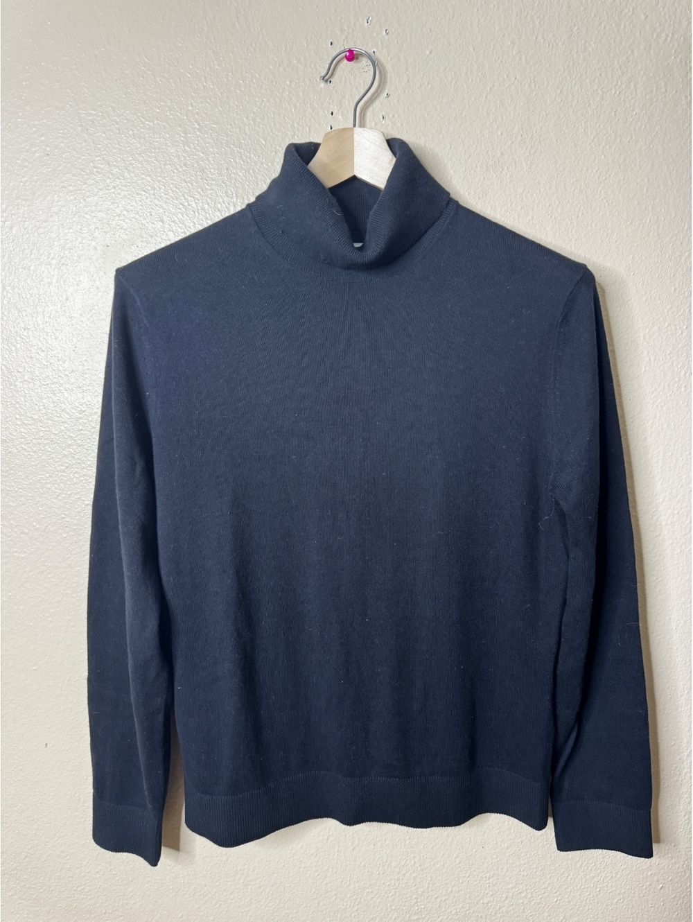Abercrombie & Fitch Turtleneck Sweater Womens Small Black Wool Blend Classic